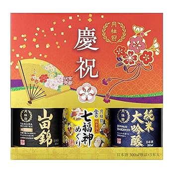 Amazon.co.jp: 月桂冠 (金箔日本酒入り 飲み比べ ギフト)慶祝